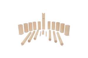 TopEarth LT90777 - Wooden Kubb game in pouch Wood