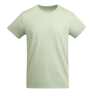 Roly CA6698 - BREDA Tubular short-sleeve t-shirt in OCS certified organic cotton MIST GREEN