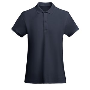 Roly PO6618 - PRINCE WOMAN Fitted short-sleeve polo shirt  for women in OCS certified organic cotton Navy Blue