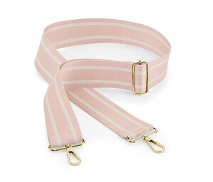 BAG BASE BG765 - BOUTIQUE ADJUSTABLE BAG STRAP Soft Pink / Oyster