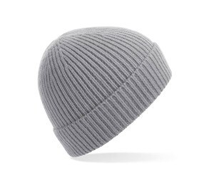 BEECHFIELD BF380 - Ribbed knitted hat Light Grey
