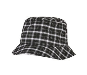 FLEXFIT F5003C - CHECK BUCKET HAT Black / Grey