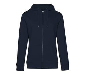 B&C BCW03Q - Zipped Hoodie QUEEN Navy