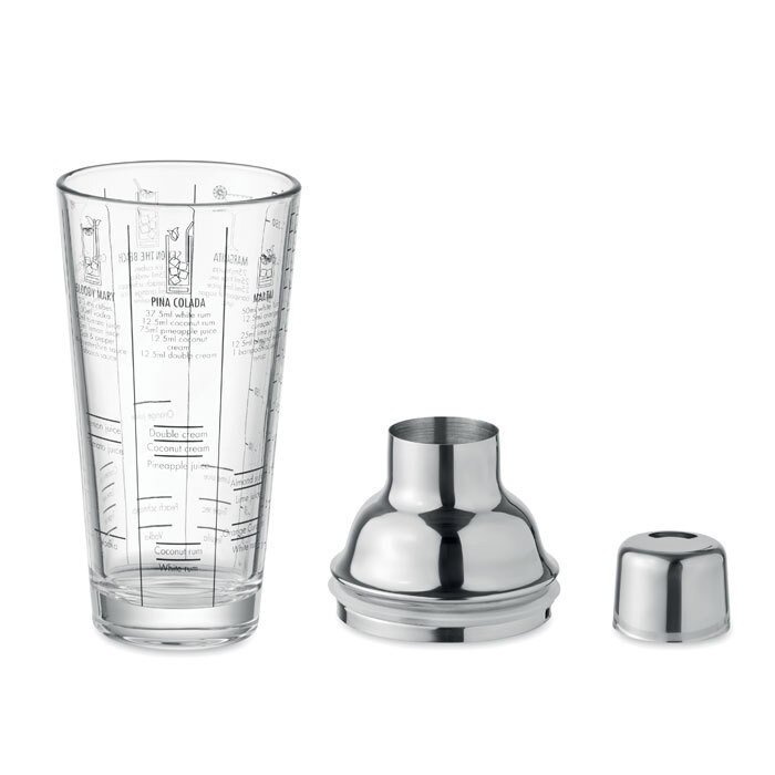 GiftRetail MO2077 - POLITAN Glass cocktail shaker 400 ml