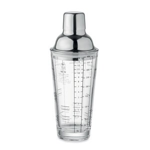 GiftRetail MO2077 - POLITAN Glass cocktail shaker 400 ml Transparent