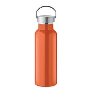 GiftRetail MO2107 - FLORENCE Double wall bottle 500 ml Orange