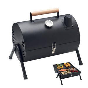 GiftRetail MO2160 - CHIMEY Portable barbecue with chimney Black
