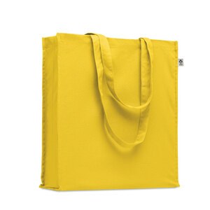 GiftRetail MO2197 - BENTE COLOUR Organic cotton shopping bag Yellow