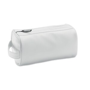 GiftRetail MO2232 - BAI COSMETIC Soft PU cosmetic bag and zipper White