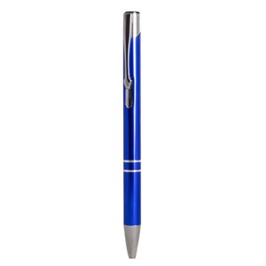 EgotierPro 29077RE - Recycled Aluminum Pen with Metallic Rings STRIPE ROJO METALIZADO