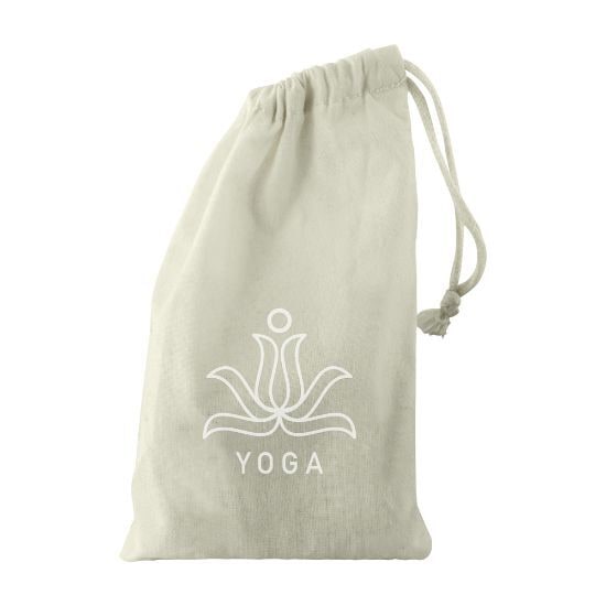 EgotierPro 50627 - Pine Wood Yoga Dice Game with Cotton Bag KALI