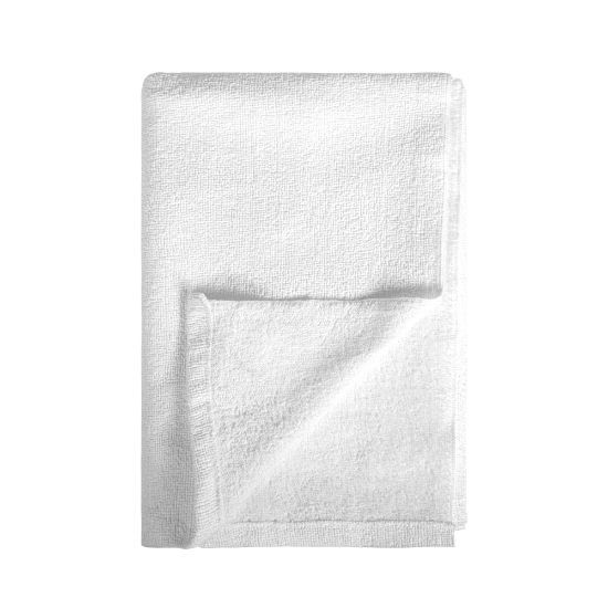 EgotierPro 52035 - 300 gr/m² White Towel Polyester/Cotton CAICOS
