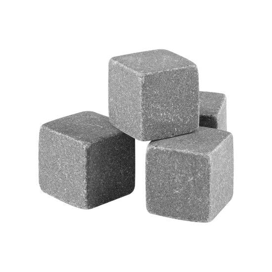 EgotierPro 52550 - Marble Stone Reusable Ice Cubes, Cotton Bag SENTINEL