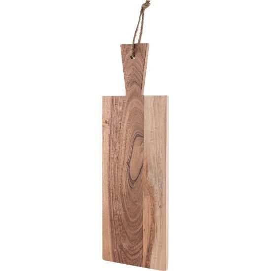 EgotierPro 52554 - Acacia Wood Kitchen Board with Jute Cord QUILES