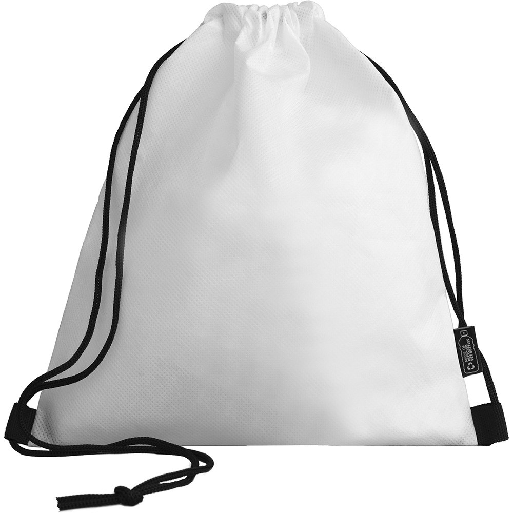 EgotierPro 53040 - RPET Nonwoven String Backpack with Crayons STROLL