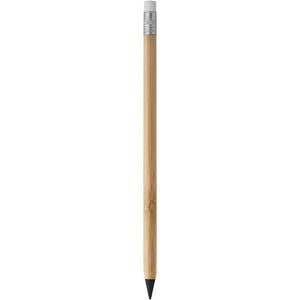 EgotierPro 53046 - Bamboo Pencil with Cap and Eraser INFINITE