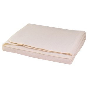 EgotierPro 53503 - Recycled Fabric European Blanket TAMAITI Natural