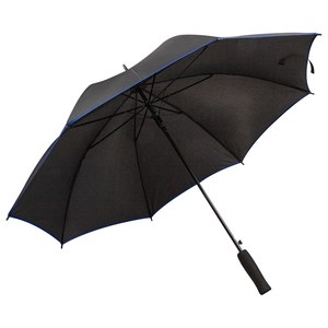 EgotierPro 53535 - Pongee Umbrella with Fiberglass Structure, 105cm RUA Blue