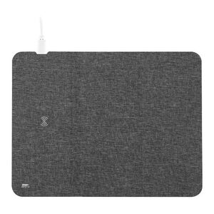EgotierPro 53550 - Foldable Wireless Charging Mouse Pad, RPET COMPUTE Grey