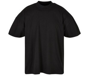 BUILD YOUR BRAND BY230 - OVERSIZED MOCK NECK TEE Black