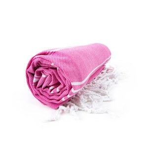 THE ONE TOWELLING OTHSU - HAMAM SULTAN TOWEL Pink / White