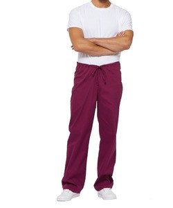 Dickies Medical DKE83006 - Unisex drawstring trousers with standard waistband Wine
