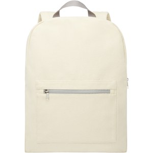 GiftRetail 120581 - Pheebs 450 g/m² recycled cotton and polyester backpack 10L