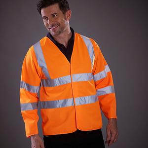 Yoko YK007 - Long sleeve high visibility vest (HVJ200)