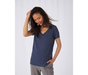 B&C BC058 - Womens tri-blend v-neck t-shirt