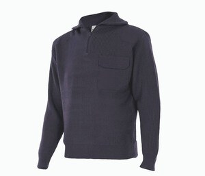 VELILLA VL101 - THICK PULLOVER WITH STAND-UP COLLAR