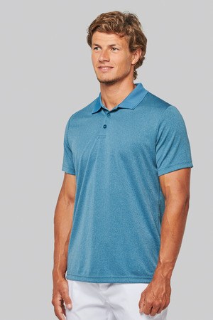 Proact PA496 - Adult short-sleeved marl polo shirt