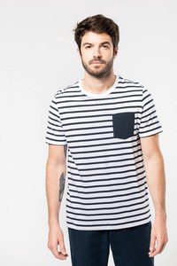 Kariban K378 - Striped short sleeve sailor t-shirt with pocket