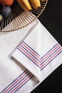 Kariban K139 - Striped tea towel - "Origine France Garantie"