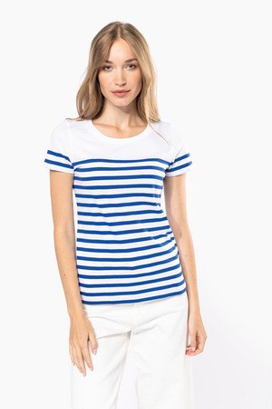 Kariban K3034 - Ladies’ Organic crew neck sailor T-shirt