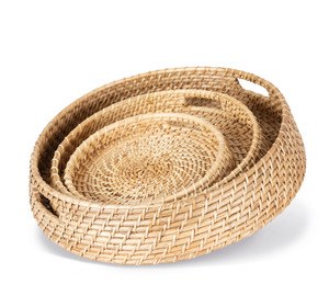 Kimood KI5903 - Hand-woven rattan basket