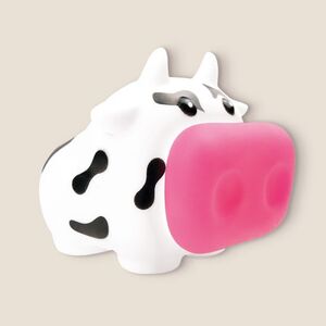 EgotierPro 37089 - Rubber Cow-Shaped Coin Bank MU