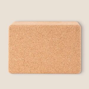 EgotierPro 50653 - Natural Cork Yoga & Pilates Block STIFF